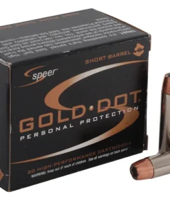 Speer Gold Dot Short Barrel 357 Magnum Ammo 135 Grain Bonded Jacketed Hollow Point