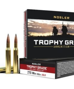 Nosler Trophy Grade 270 Winchester Ammo 150 Grain Nosler AccuBond Long Range Bonded Polymer Tip Box of 20