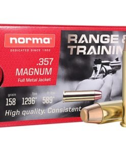 Norma Range & Training 357 Magnum Ammo 158 Grain Full Metal Jacket