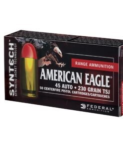 Federal American Eagle Syntech, .45 ACP, 230 Grains, TSJ, 50 Rounds