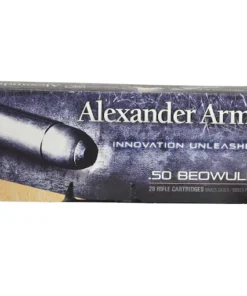 Alexander Ammunition 50 Beowulf ammo 300 Grain Hornady FTX Box of 20