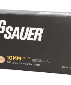 Sig Sauer Elite Performance 10mm Auto Ammo 180 Grain Full Metal Jacket