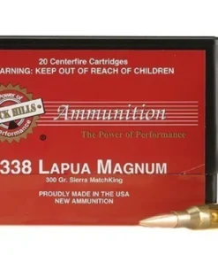 Black Hills 338 Lapua Magnum Ammo 300 Grain Sierra MatchKing Jacketed Hollow Point