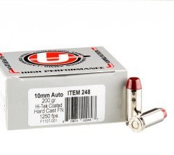 20 Rounds of 10mm Ammo by Underwood – 200gr Hard Cast