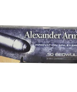 Alexander Arms 50 Beowulf Ammo 300 Grain Hornady FTX Polymer Tip Box of 20