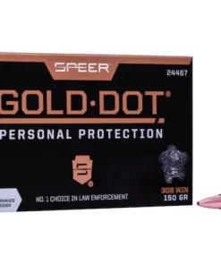 Speer Gold Dot Ammunition 308 ammo 150 Grain Gold Dot Bonded Soft Point Box of 20