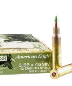 500 Rounds of 5.56×45mm by Federal American Eagle – 62gr FMJ XM855
